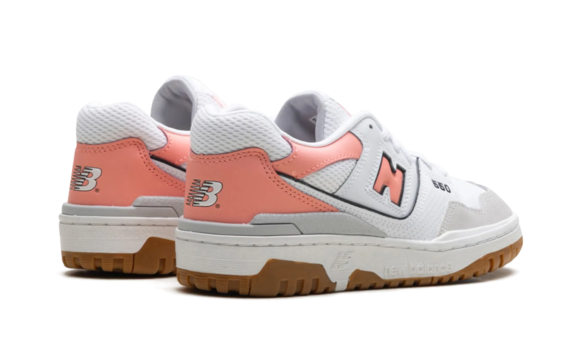 550 GS "Brighton Grey Omega Pink" bright colored shoes walking shoes