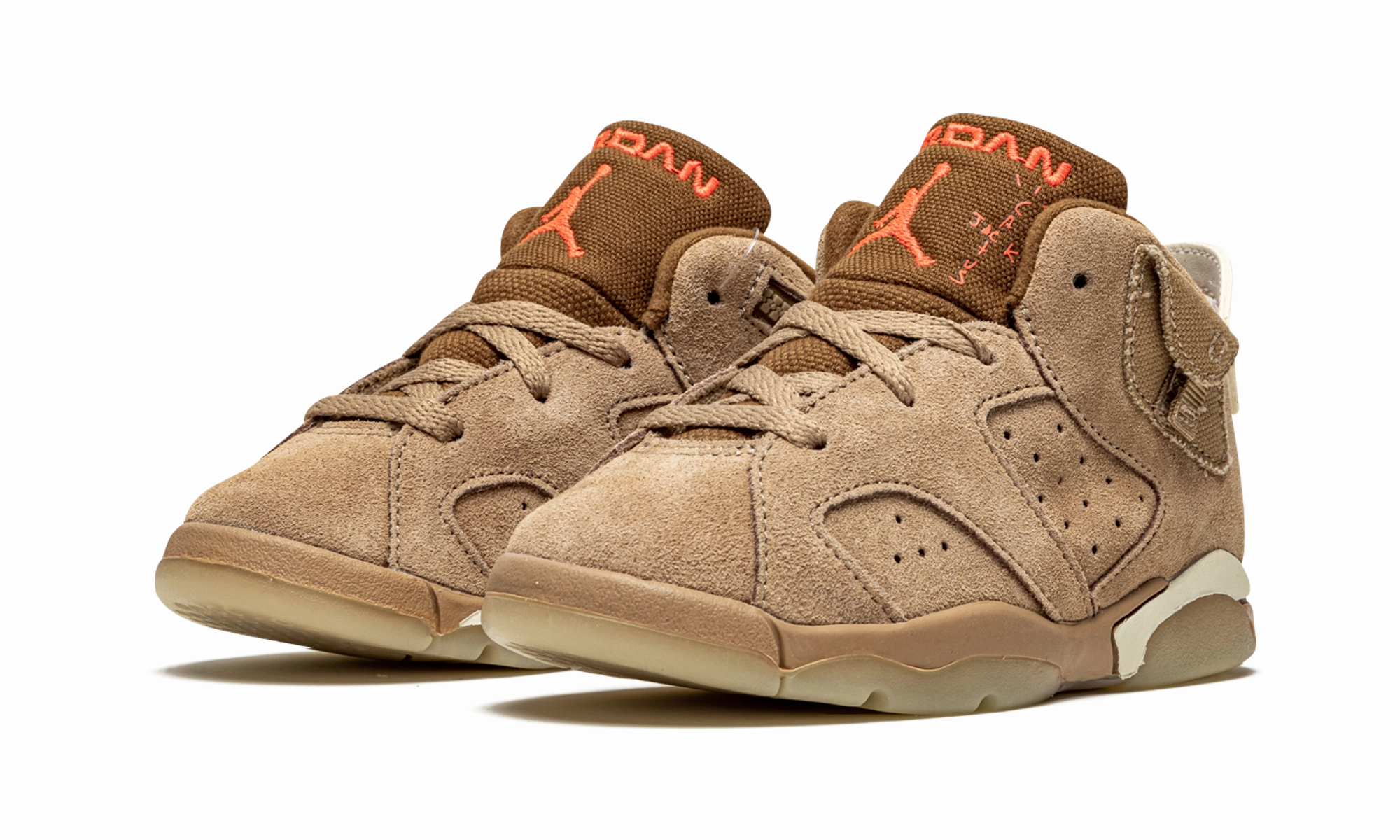 Air Jordan 6 Retro TD "Travis Scott - British Khaki" bamboo - fiber - shoes