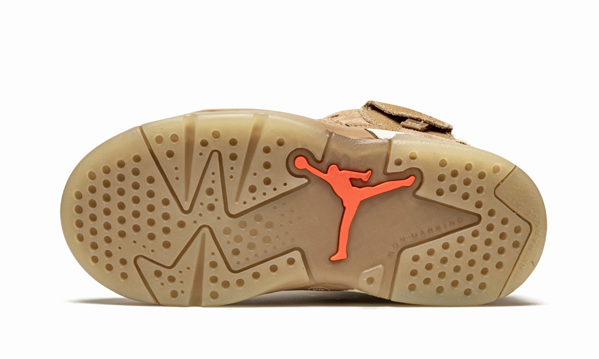 Air Jordan 6 Retro TD "Travis Scott - British Khaki" running shoes for women in their 50s
