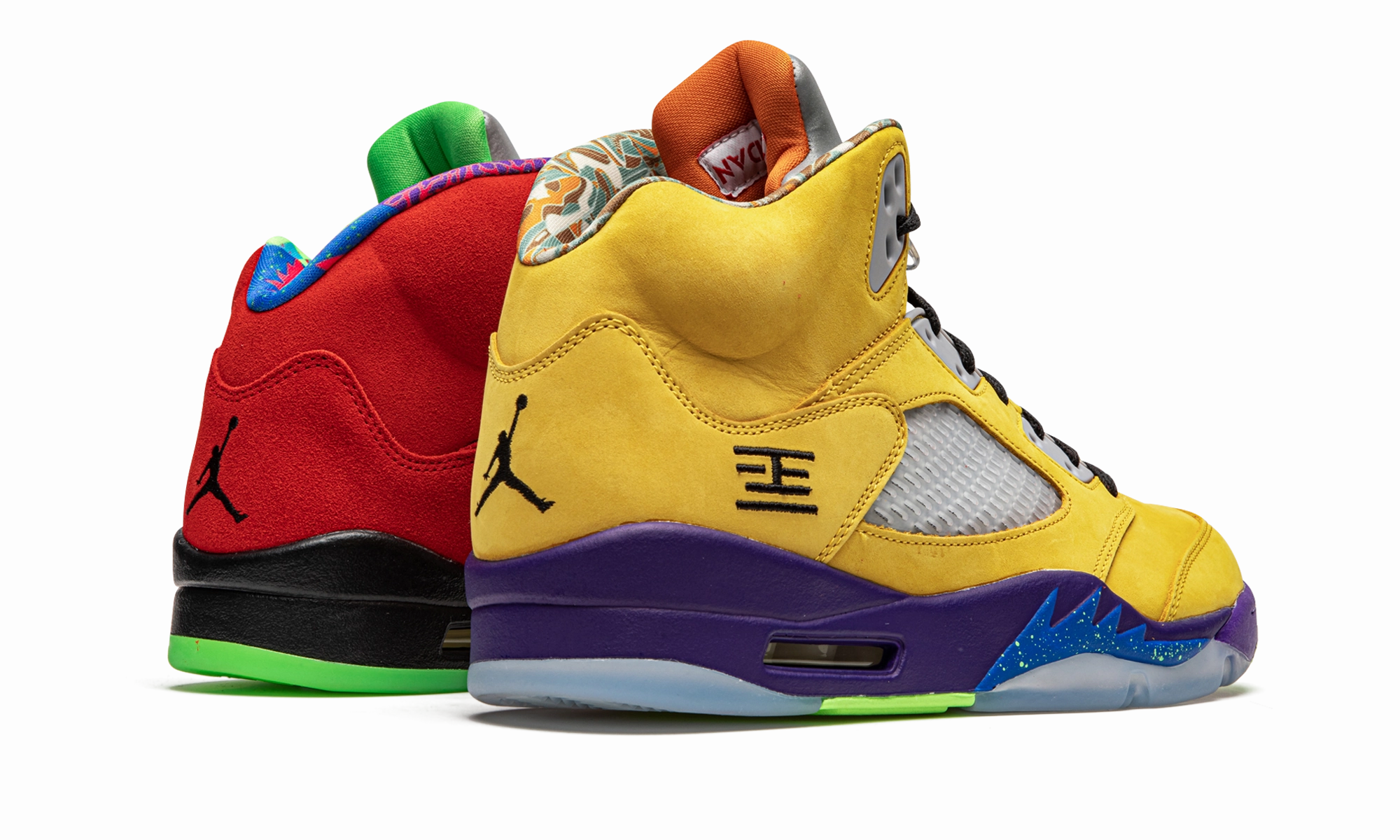 Air Jordan 5 Retro "What The" Lightweight Design running in hard tracks shoes