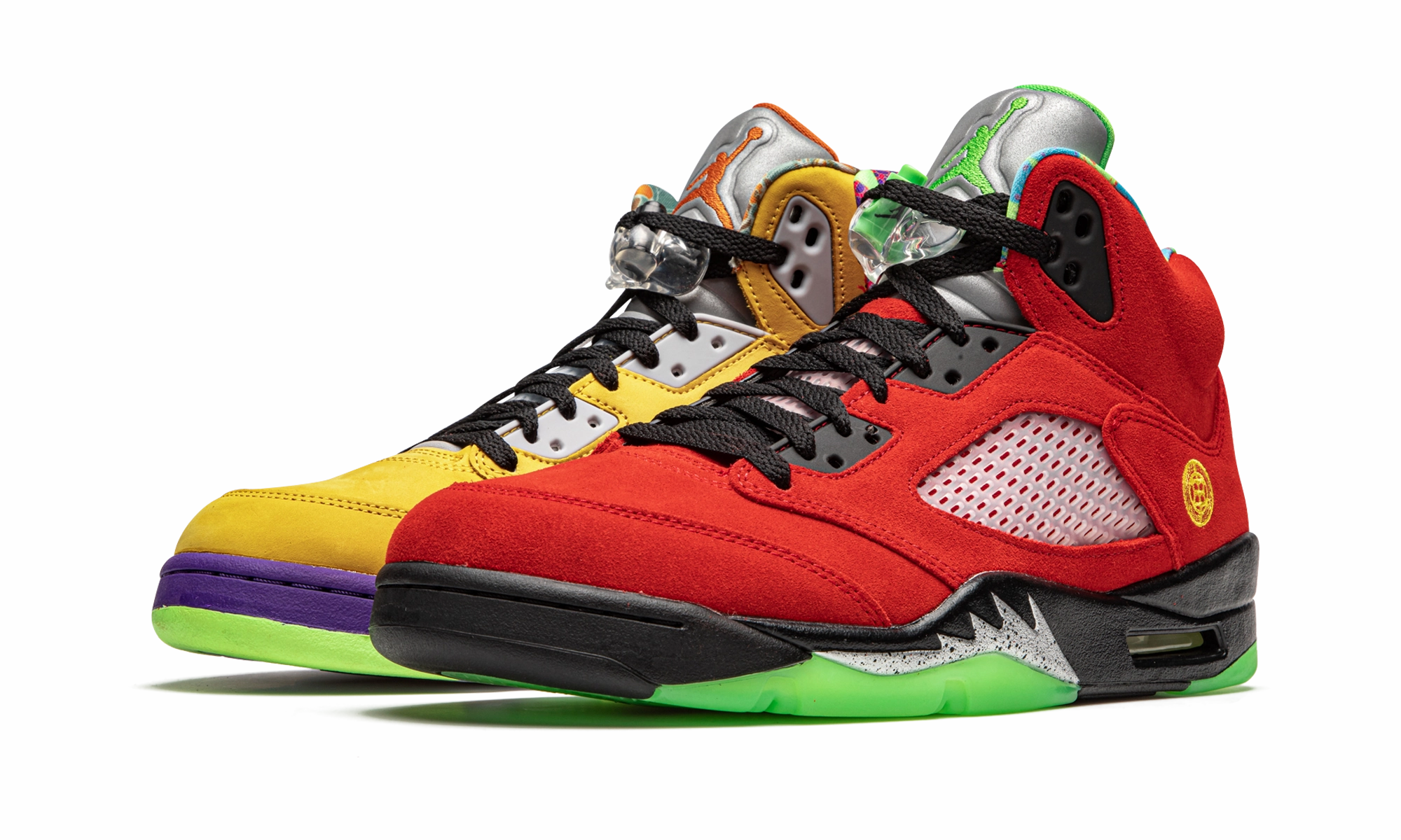 reinforced toe shoes rubber running option Air Jordan 5 Retro "What The"