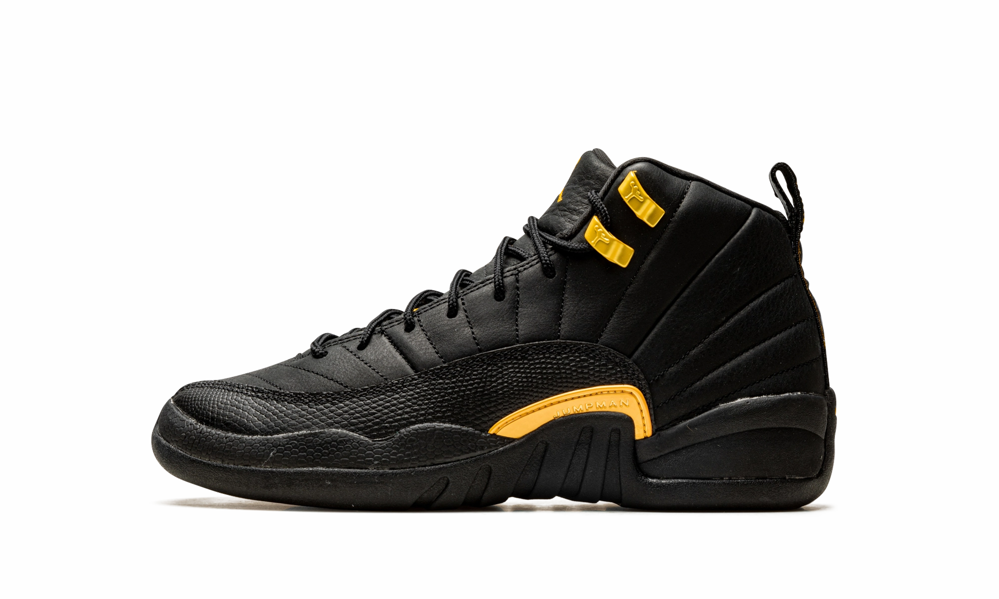 Air Jordan 12 GS "Black Taxi" ice hockey shoes morning
