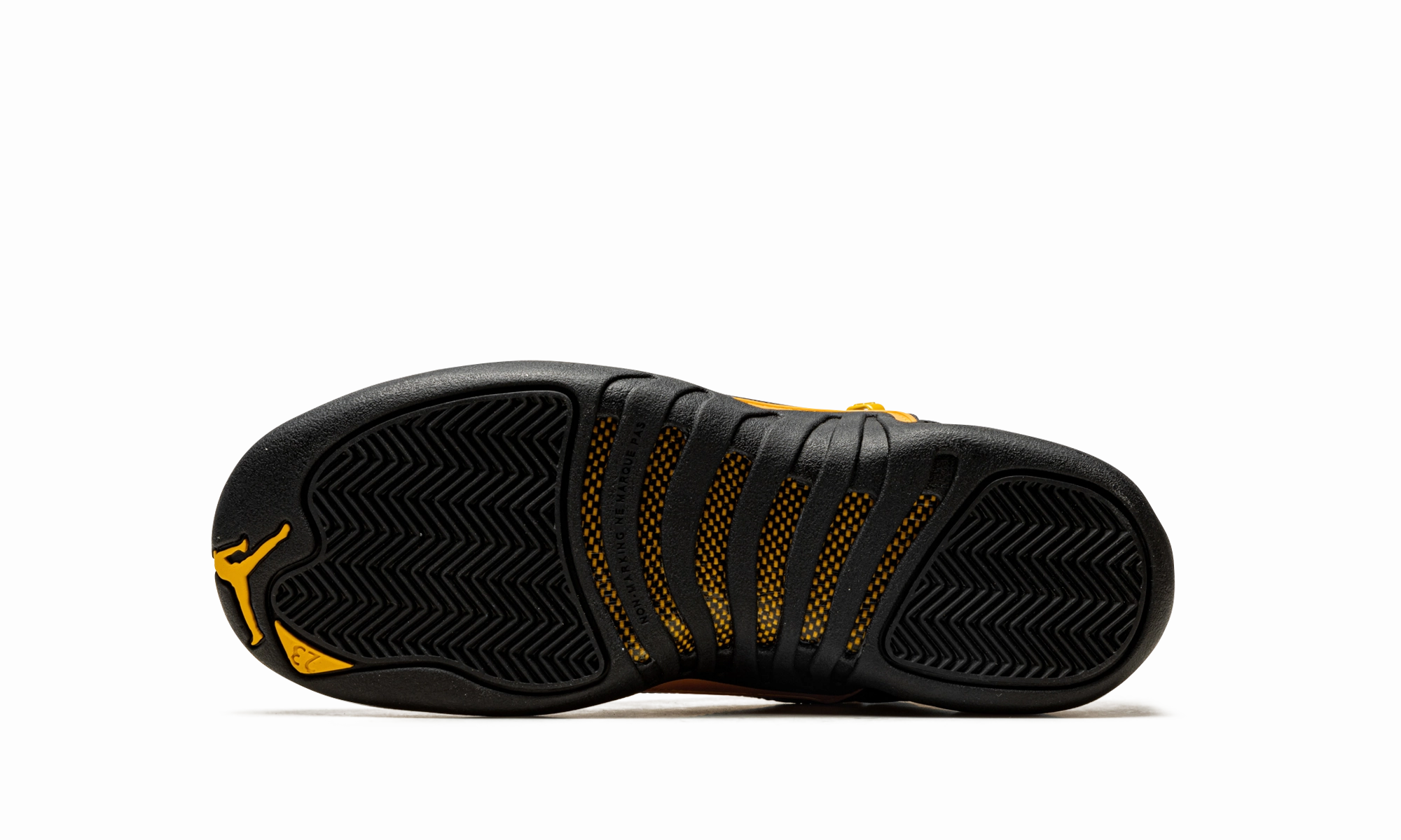 Air Jordan 12 GS "Black Taxi" rough - surface shoes