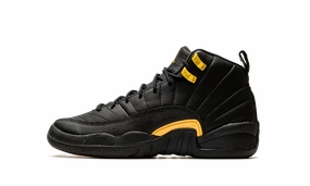 Air Jordan 12 GS "Black Taxi" ice hockey shoes morning