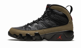 Air Jordan 9 Retro "Olive" Air Cushioning traction - pattern sole shoes