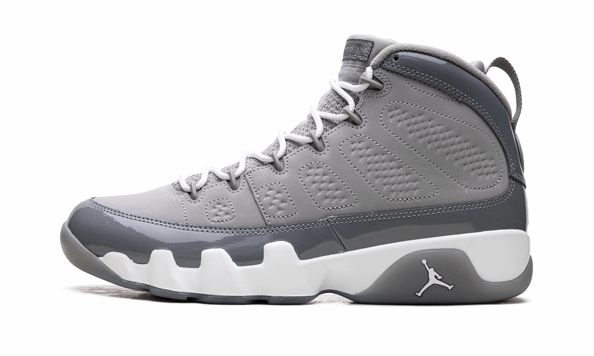 Air Jordan 9 "Cool Grey 2025" stable - sole - feature shoes