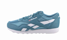 Classic Leather Nylon Color WMNS "Mineral Mist/White" material - innovation Secure Design