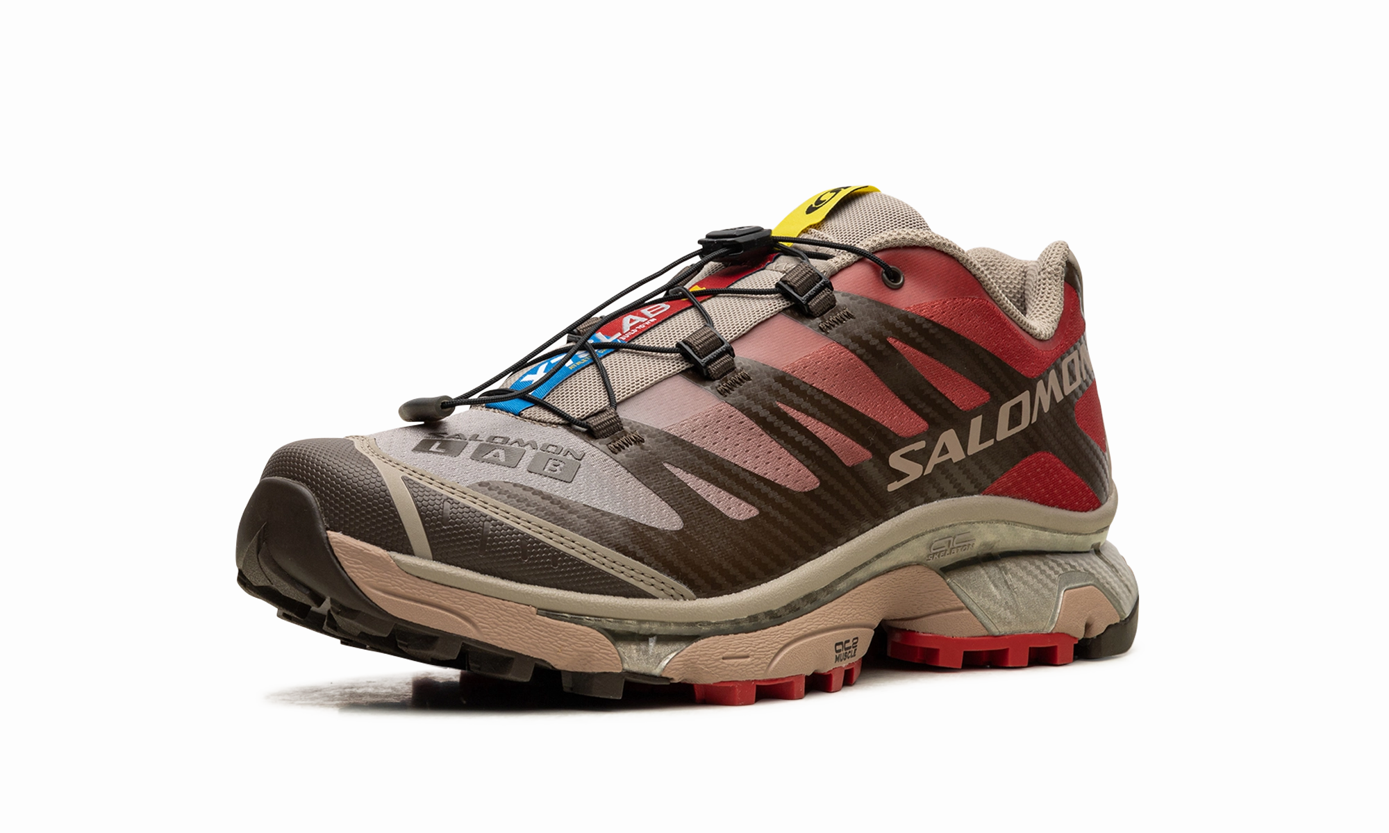 XT-4 OG "Wren Aurora Red" running in fog shoes