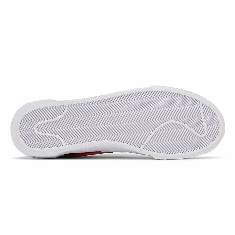 flexible leather shoes outdoor - ready KAWS x sacai x Blazer Low Team Red