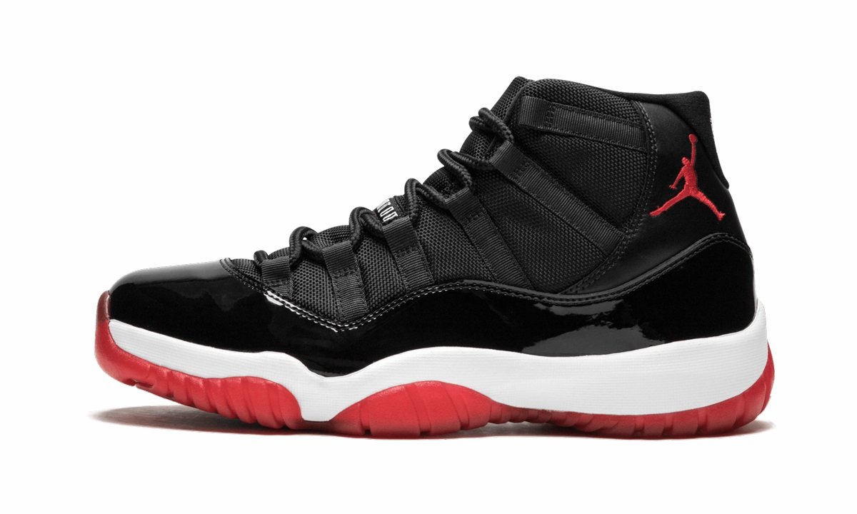 noiseless shoes Air Jordan 11 Retro "Bred"