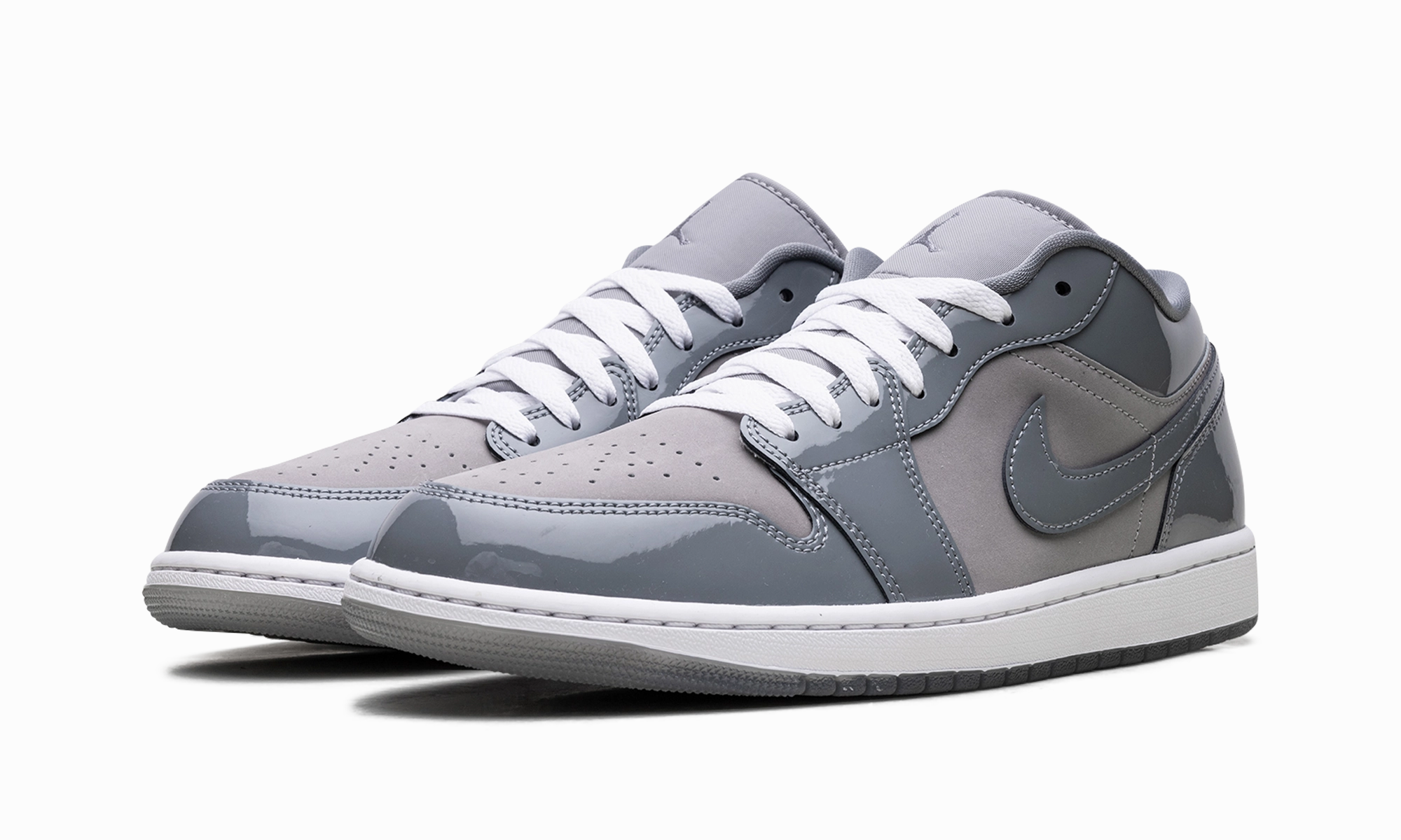 Premium materials Quick Lace System Air Jordan 1 Low "Cool Grey"