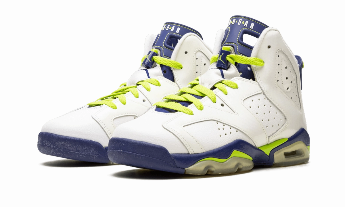 Air Jordan 6 Retro GS "Fierce Green" slip - on - design shoes short - distance runners