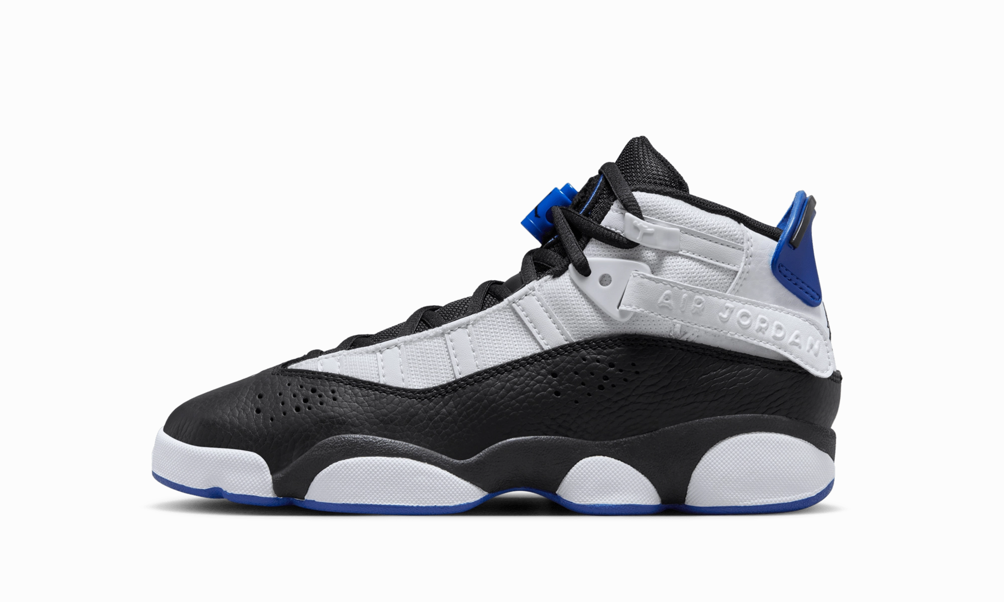 wide - base - feature shoes Endurance - running AIR JORDAN 6 RINGS GAME ROYAL GS "White/Game Royal/Black"