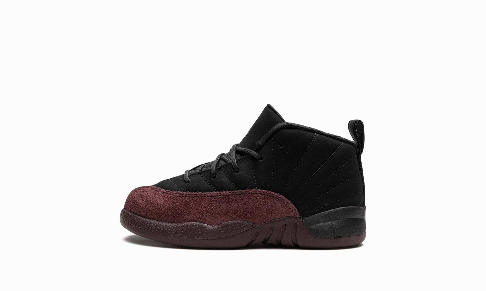 Durable Sole treadmill - friendly running shoes Air Jordan 12 TD "A Ma Manire - Black"