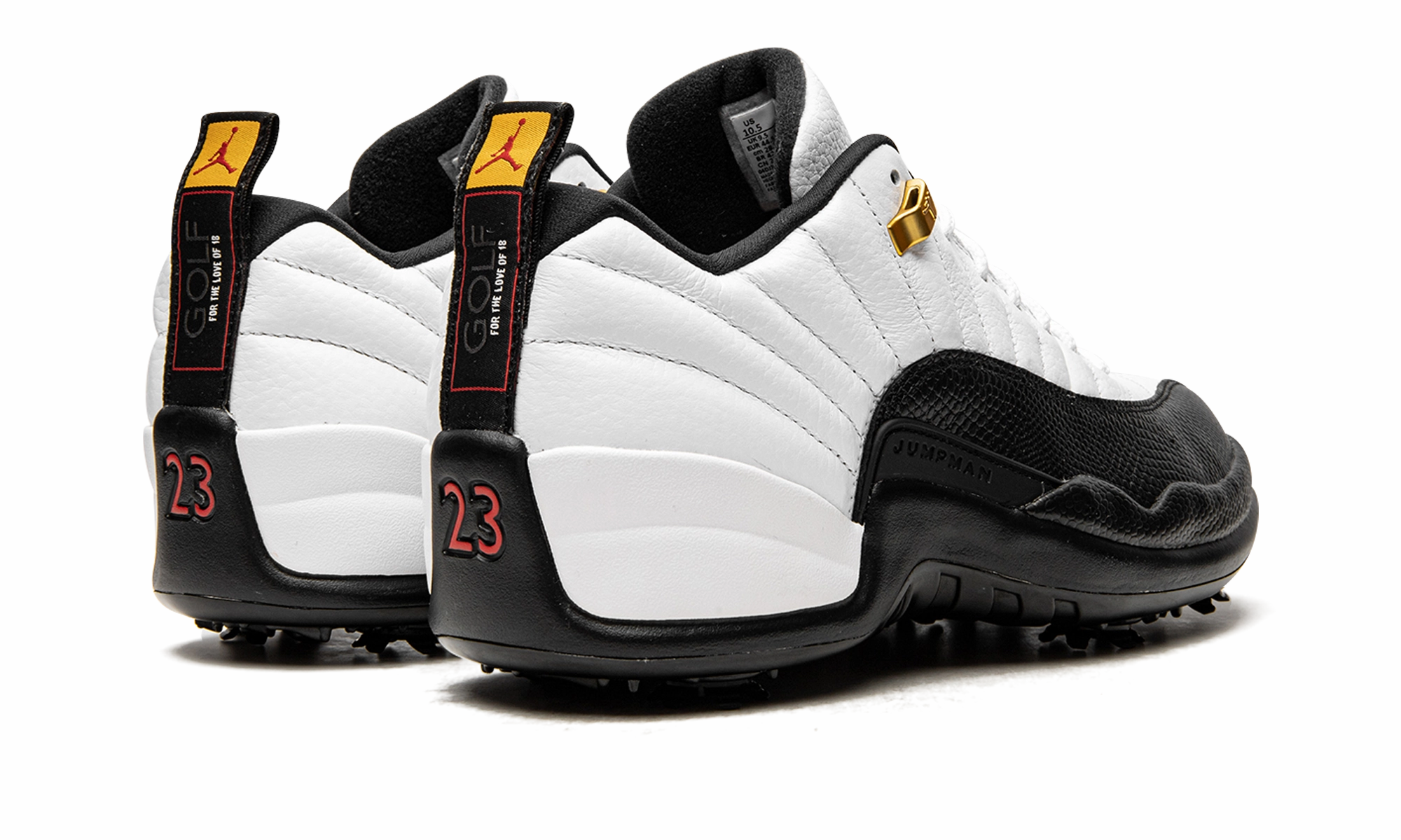 Jordan 12 Retro Low Golf "Taxi" running in a lake area shoes