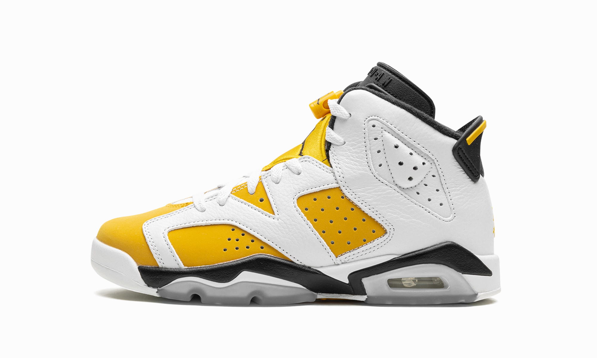 Air Jordan 6 GS "Yellow Ochre" buckle - fastener running gear cushioning system