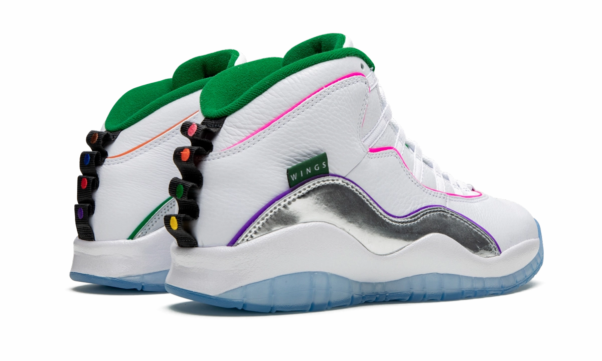 Air Jordan 10 "Wings" Sports teams charm - decorated running wear