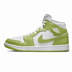 Air Jordan 1 Mid SE 'Green Python' night - wear shoes running during sunset