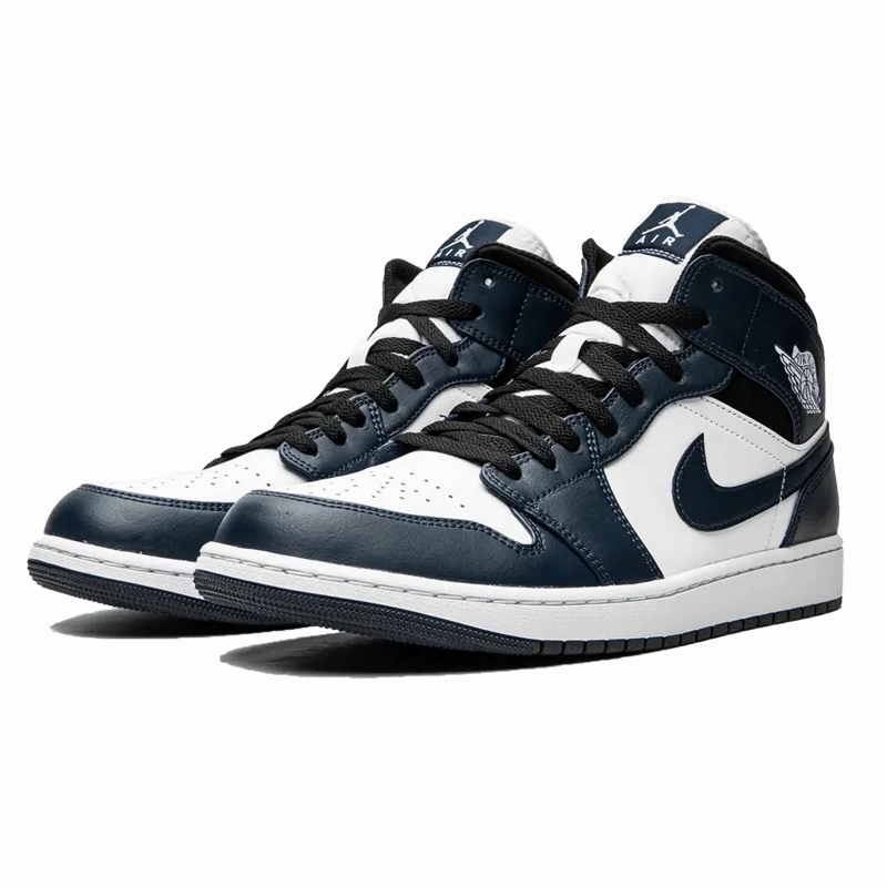 Air Jordan 1 Mid Armory Navy Versatile Footwear Flex Fit