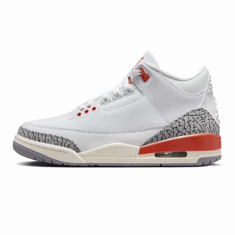Air Jordan 3 WMNS Georgia Peach Durable durability Pu Upper