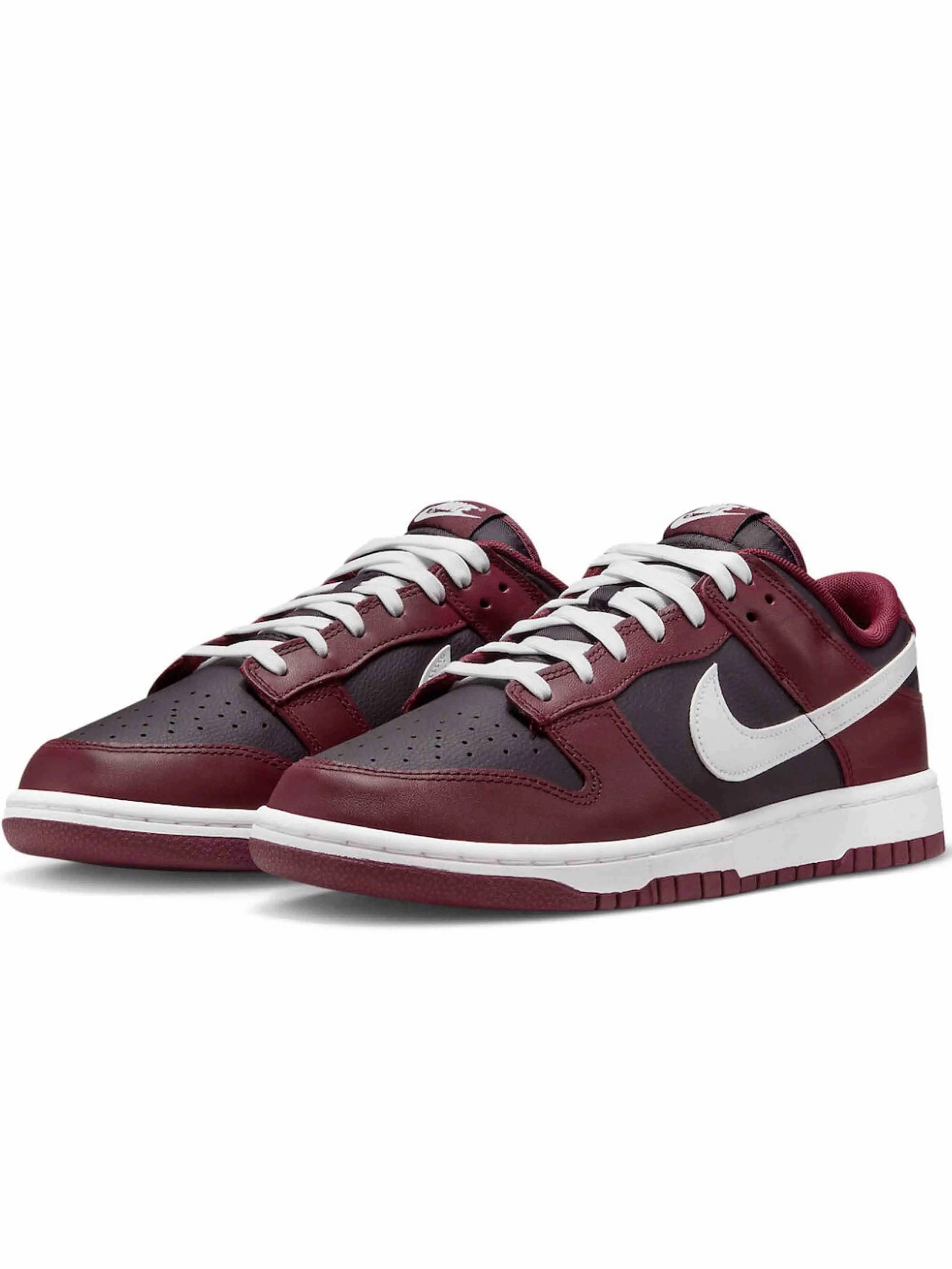Nike Dunk Low Dark Beetroot running in a 10K shoes mesh material