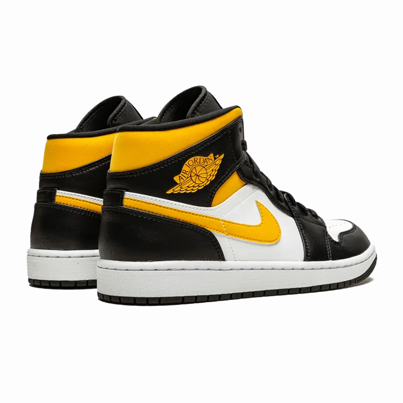 Air Jordan 1 Mid White Pollen Black Urban Athletic