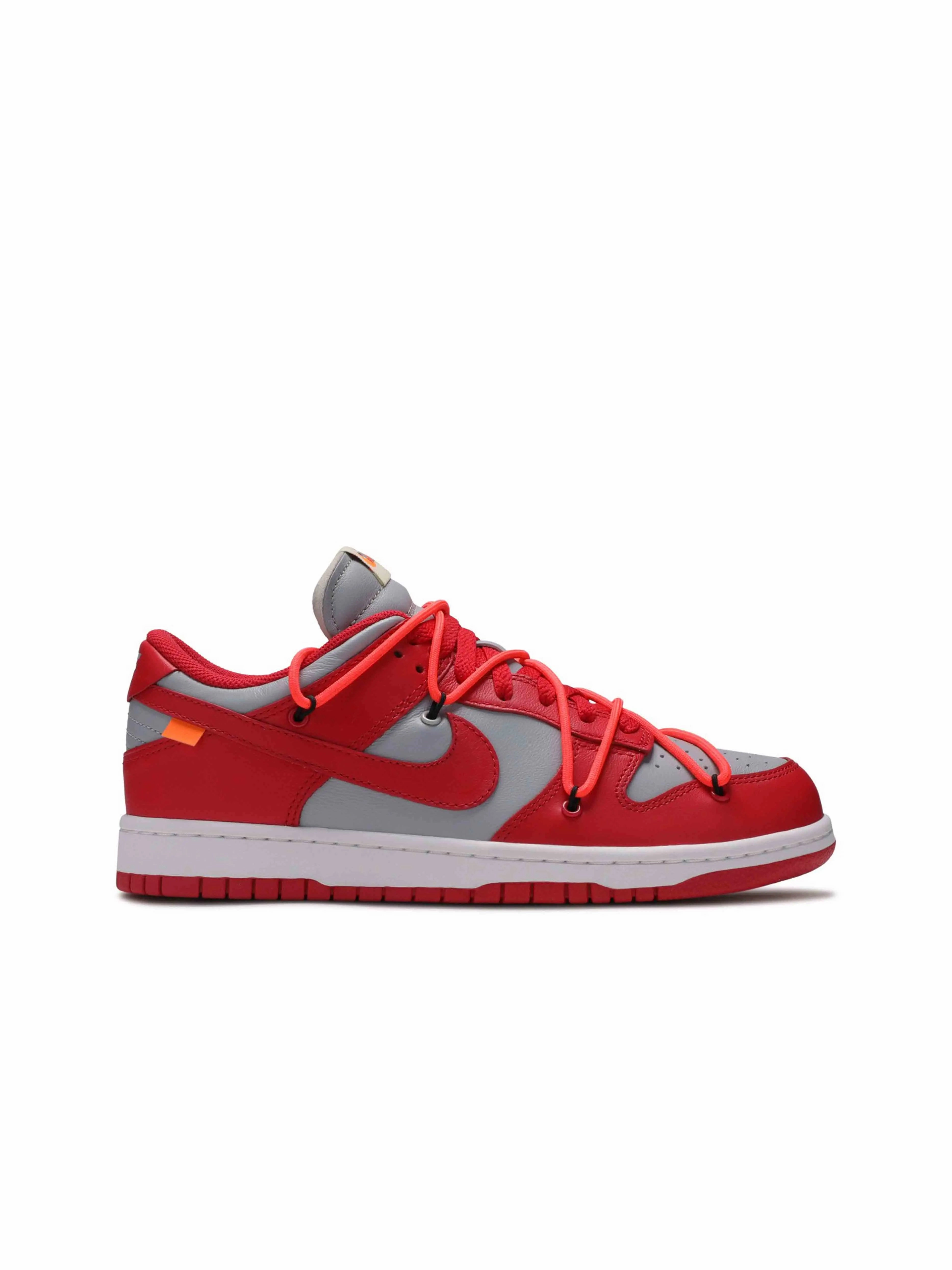 running in cities heat - dissipating running shoes Nike Dunk Low Off-White University Red