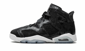 Air Jordan 6 Retro PREM HC GS "Heiress - Black Suede" cross - training shoe versatility arch - support sole shoes