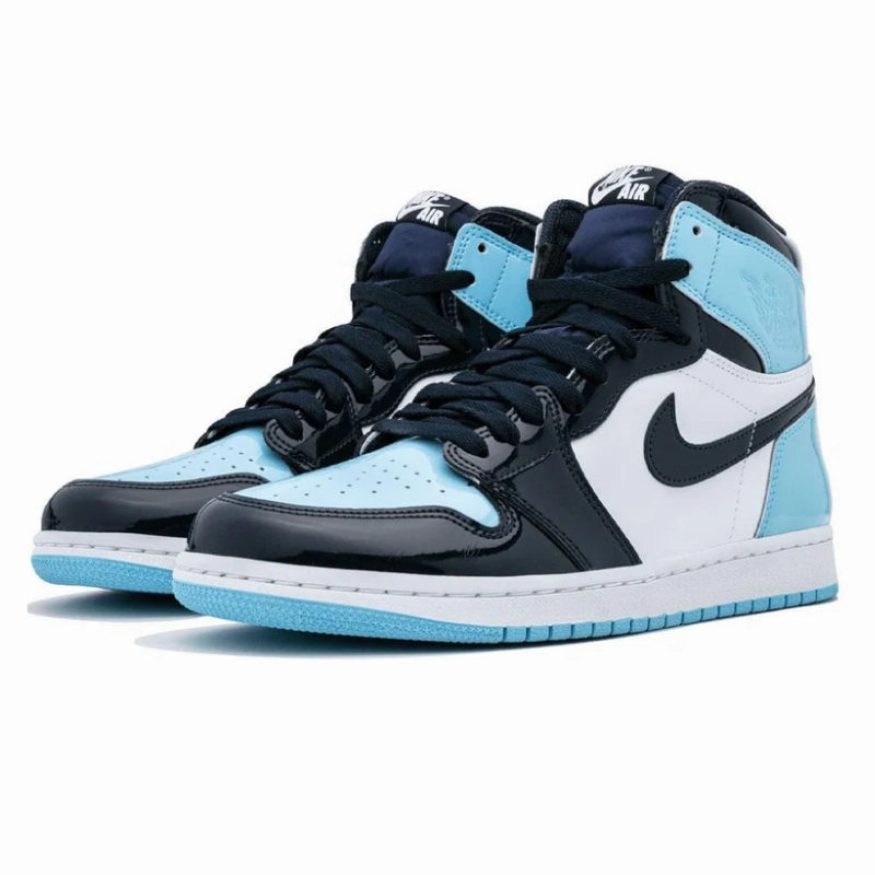 soccer - compatible shoes running in forests Air Jordan 1 High Blue Chill