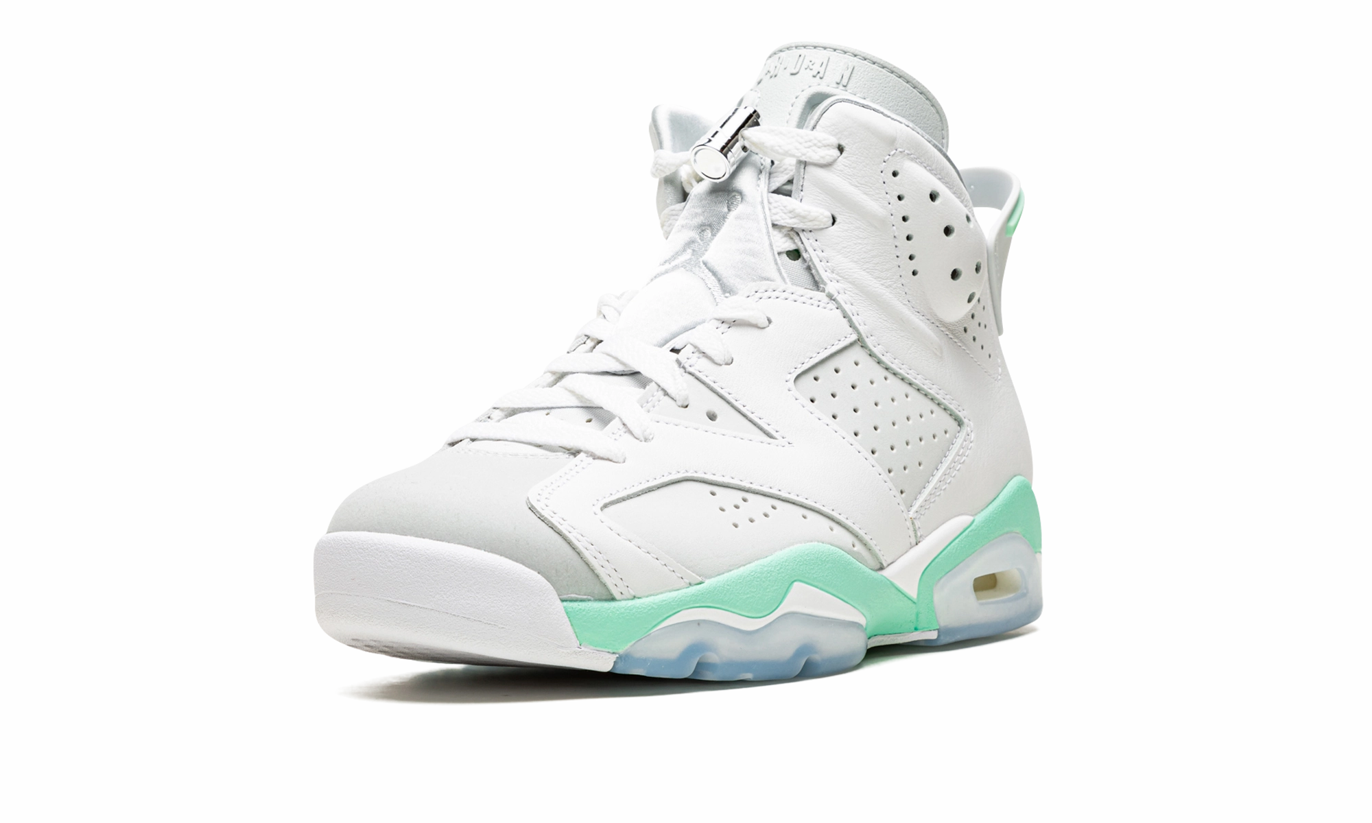 Breathable Material herringbone outsole shoes AIR JORDAN 6 WMNS "Mint Foam"