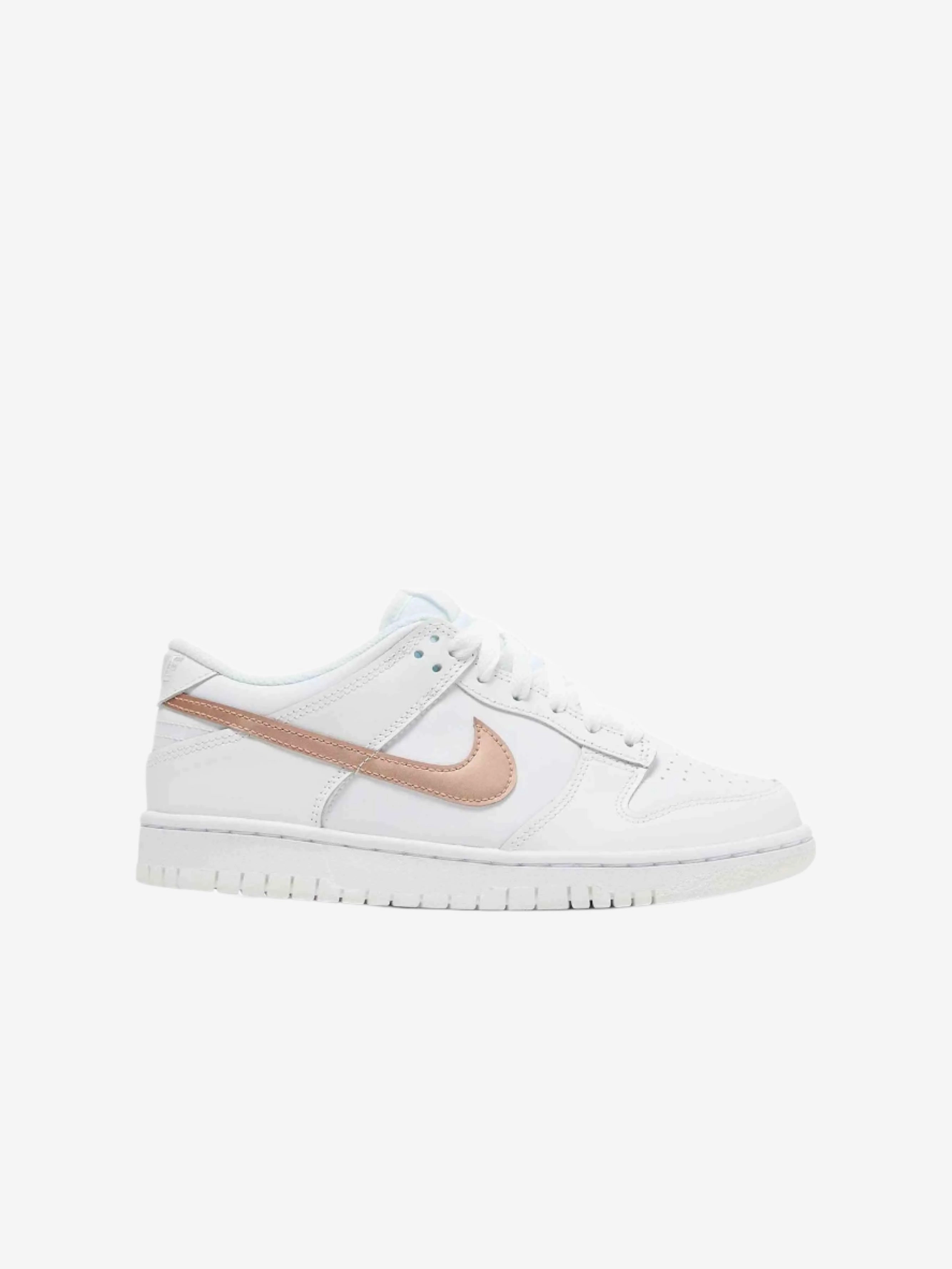 mountain biking shoes Nike Dunk Low White Pink (GS)