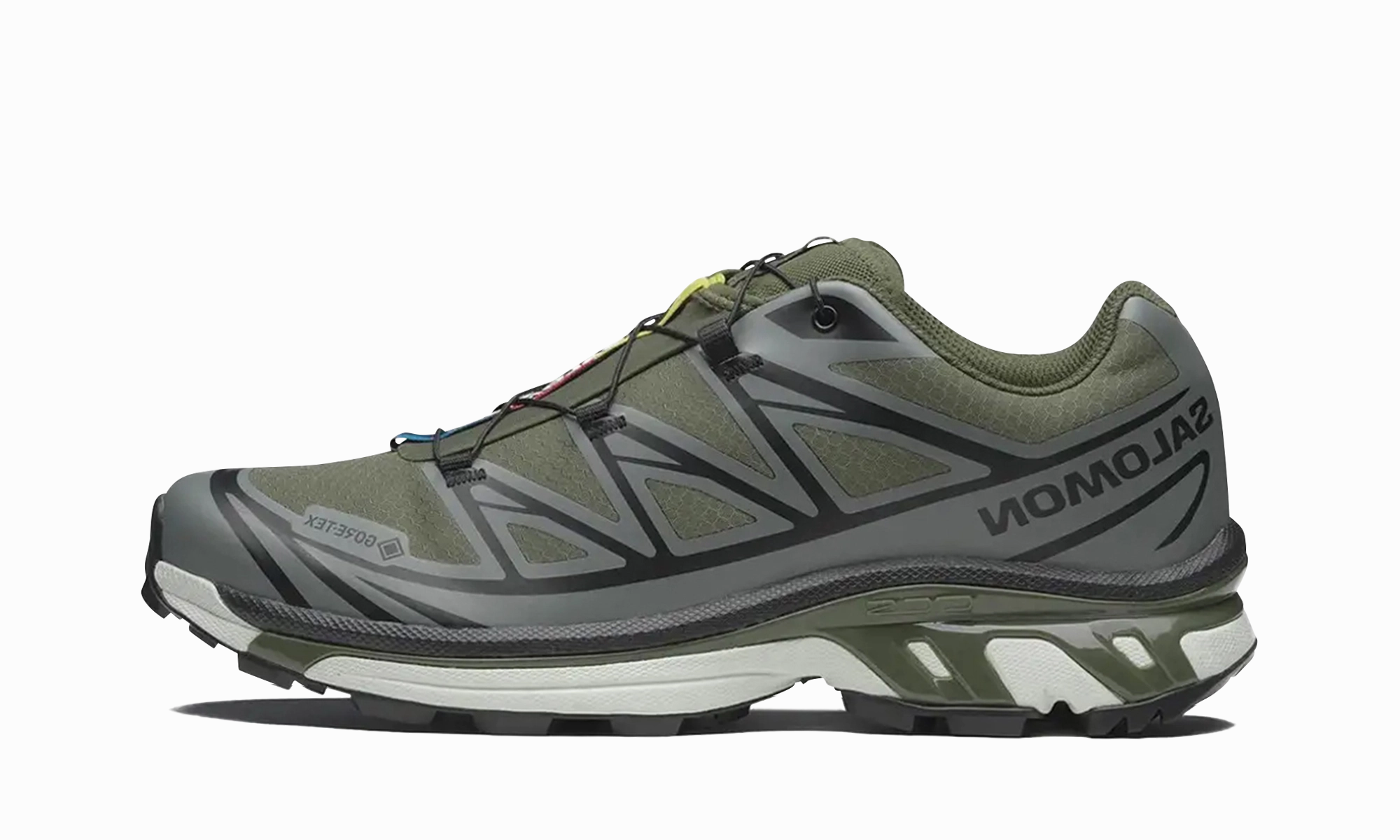 XT-6 Gore-Tex "Olive Night" raised - heel shoes energy - return running option