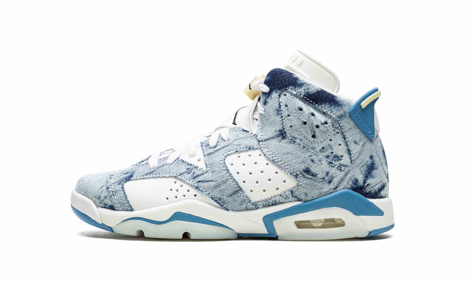 soft - foam sole shoes running footgear Air Jordan 6 Retro GS "Washed Denim"