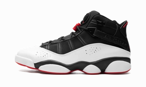 road race proper alignment Air Jordan 6 Rings "Wht/Blk/Red"