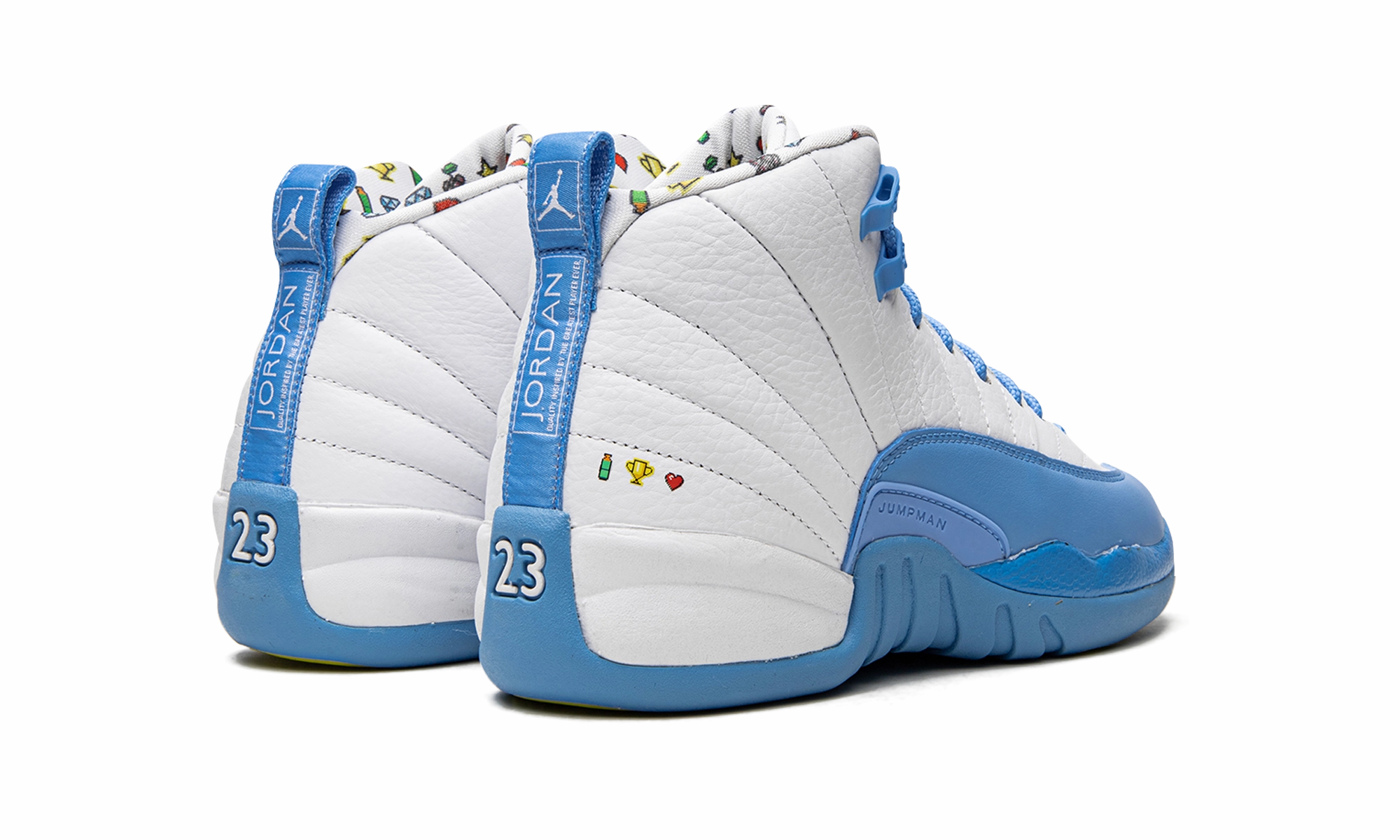 Air Jordan 12 GS "Emoji" memory foam shoes