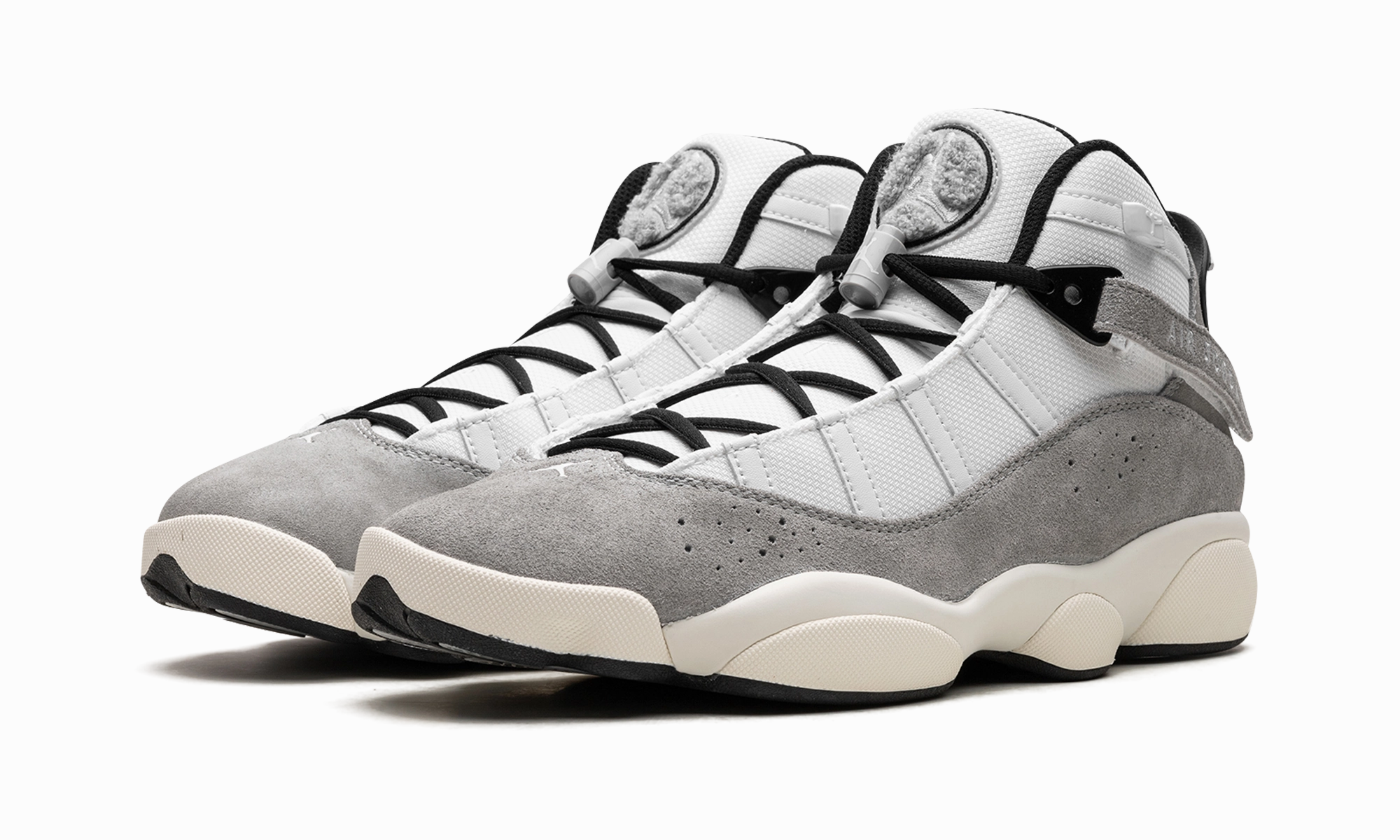 Jordan 6 Rings "Cement Grey" leather - upper - feature shoes Performance - fabric