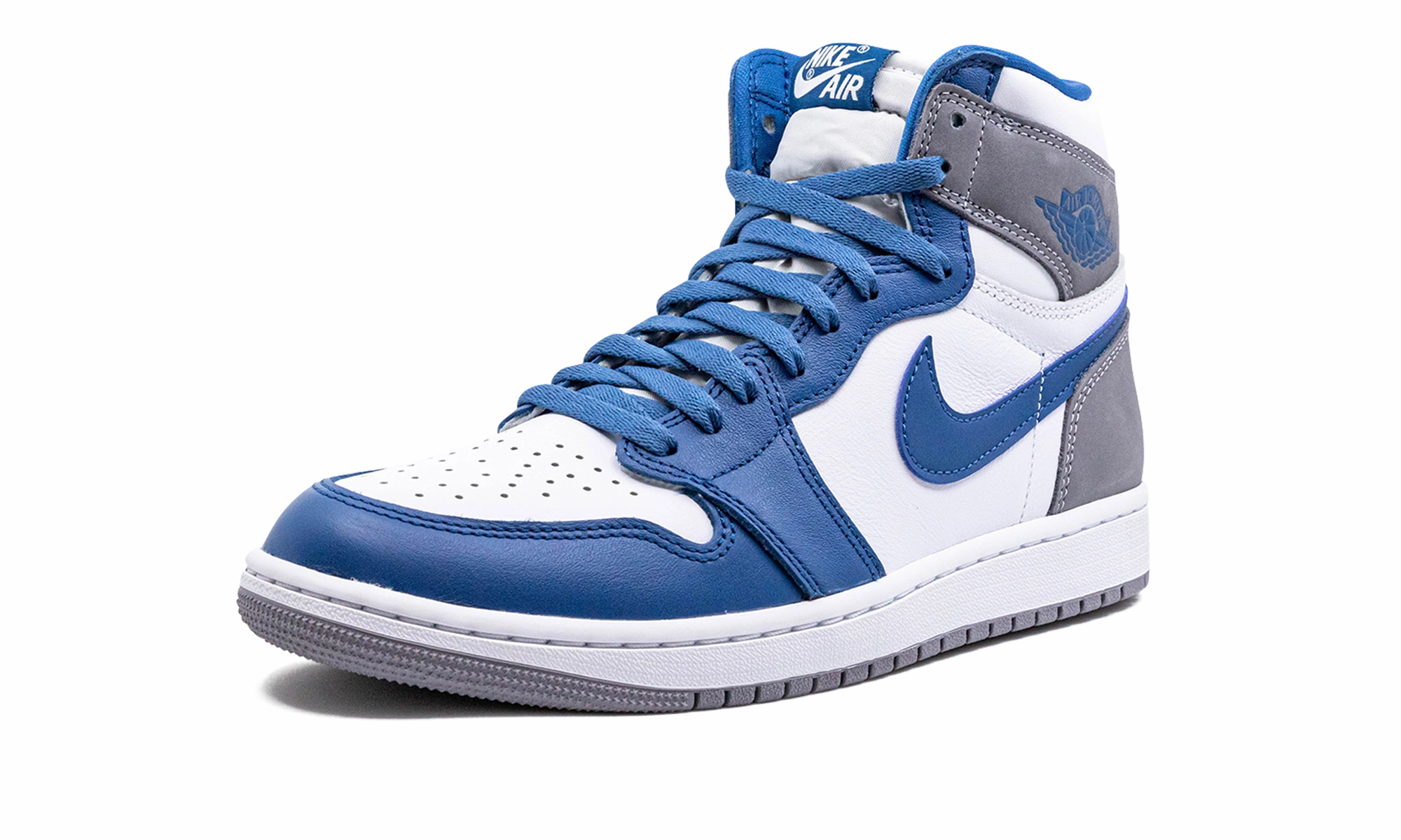 Air Jordan 1 High OG "True Blue" Effortless Wear Iconic shock absorption