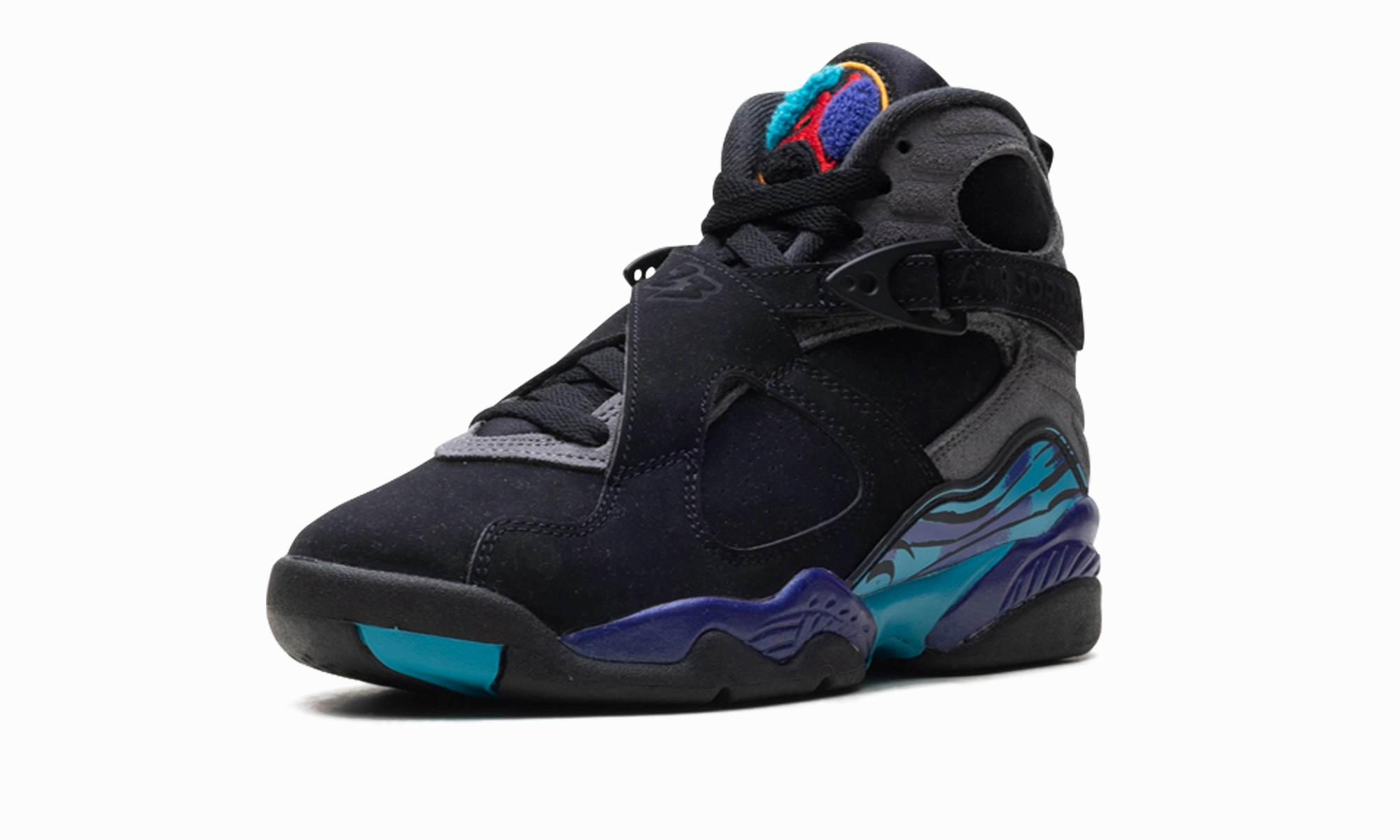 Air Jordan 8 Retro GS "Aqua (2025)" women's athletic shoes