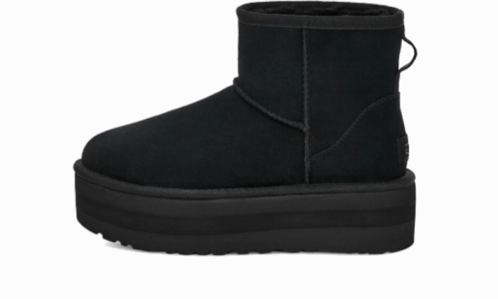 UGG Classic Mini Platform Boot Black Tassel Glow