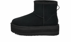 UGG Classic Mini Platform Boot Black Heel Pad