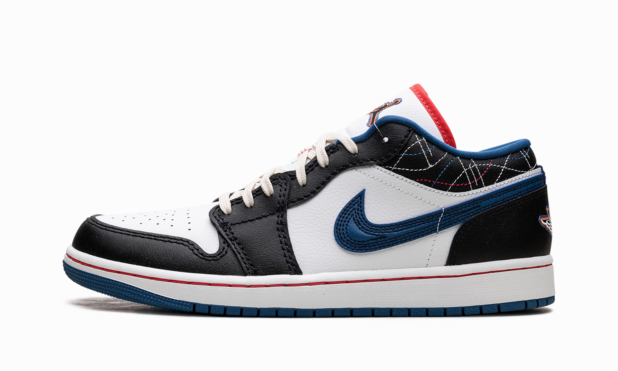 Secure look Full-Support Air Jordan 1 Low SE "Industrial Blue Sashiko"