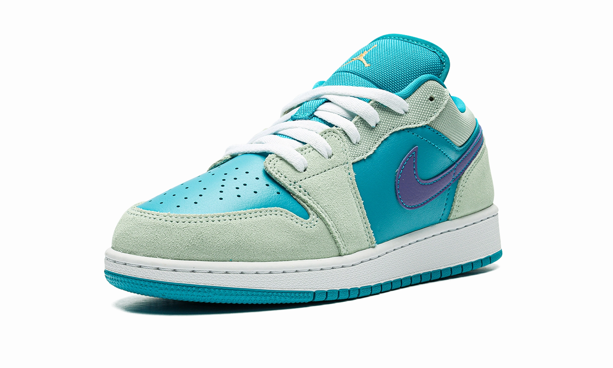 Premium Comfort Luxurious Feel AIR JORDAN 1 LOW SE GS "AQUATONE CONCORD"