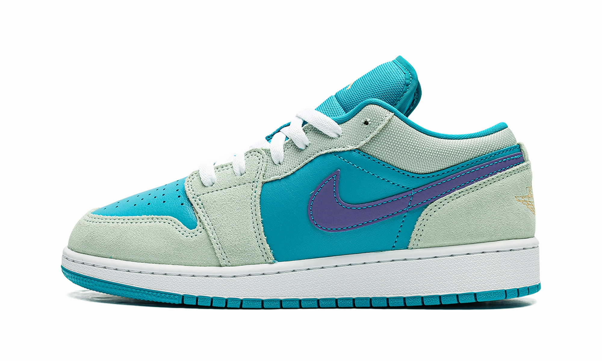 Comfort Essentials Walk Lifestyle AIR JORDAN 1 LOW SE GS "AQUATONE CONCORD"