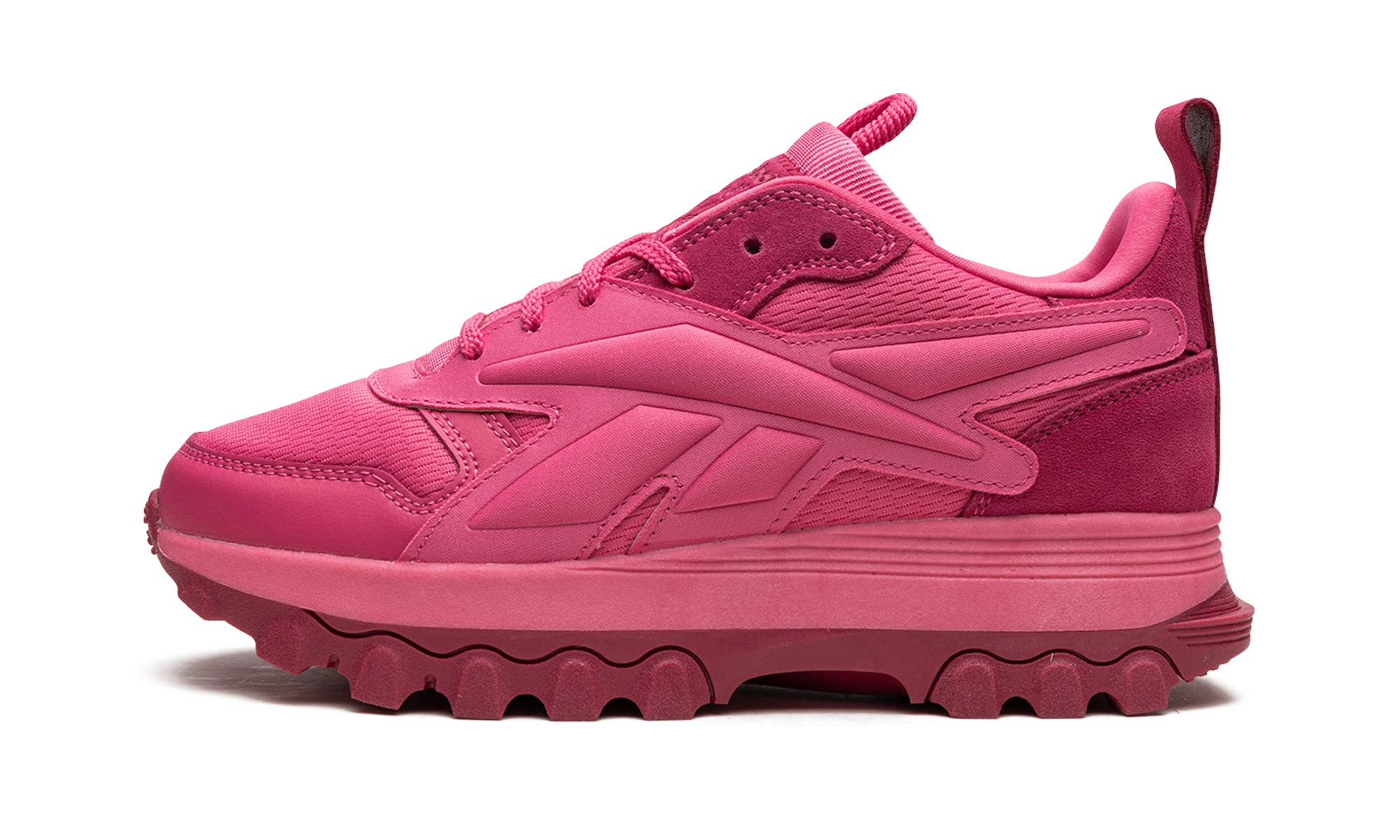 Cardi B Classic Leather GS "Pink Fusion" Full Flex canvas running gear