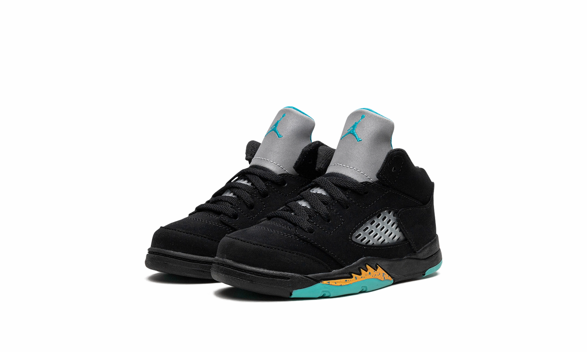 Air Jordan 5 TD "Aqua" mountain - climbing running shoes moisture - wicking fabric