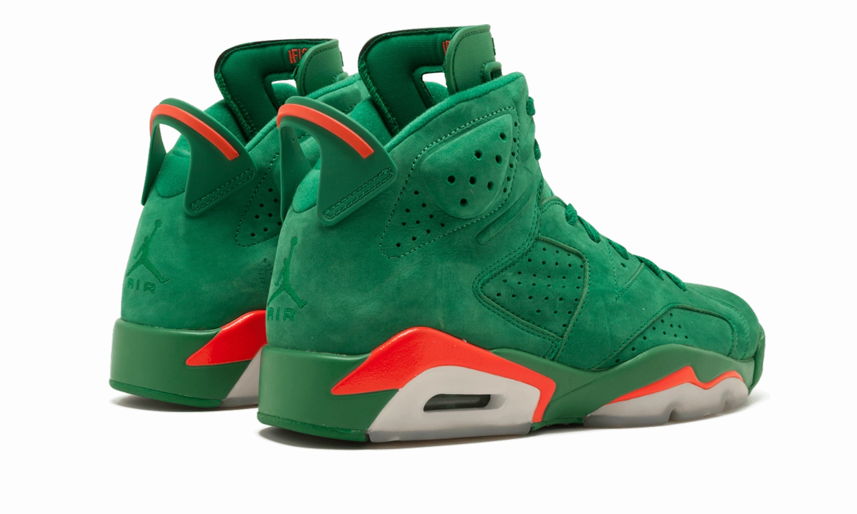 Air Jordan 6 Retro NRG "Green Suede Gatorade" single - purpose shoe application Roomy Fit