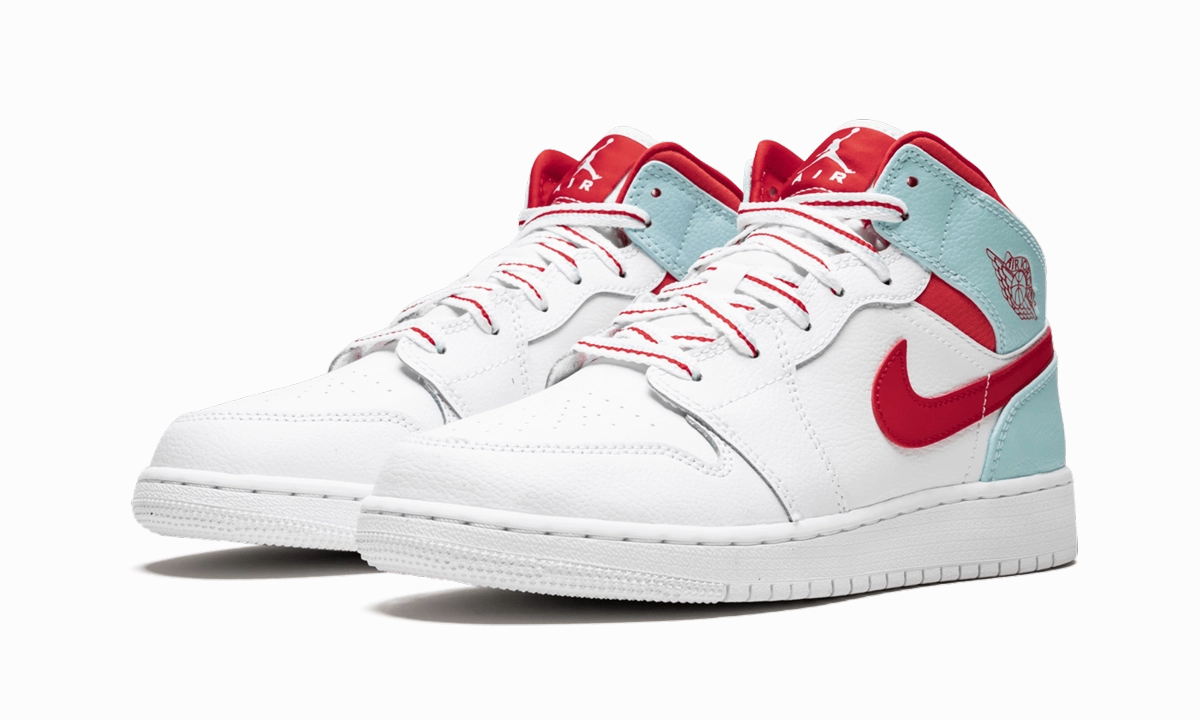Air Jordan 1 Mid GS "Topaz Mist" Stretch Comfort Lightweight Design