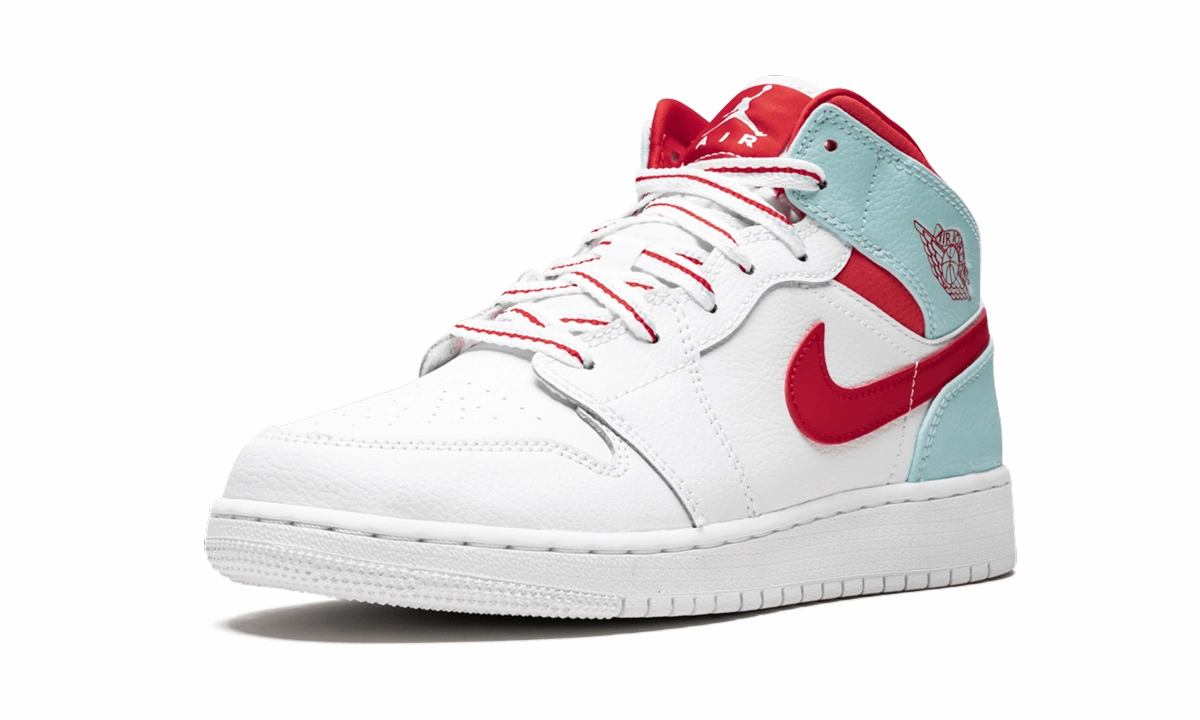 Air Jordan 1 Mid GS "Topaz Mist" Sculpted stability Basic Fit
