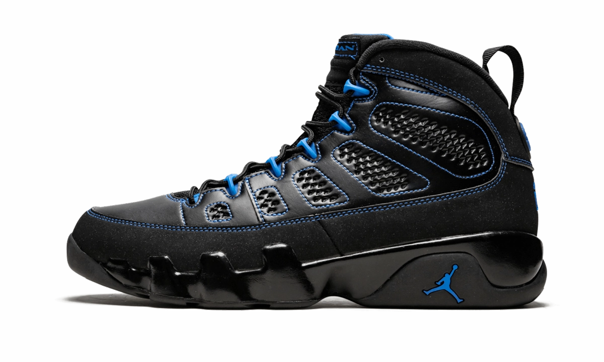 Air Jordan 9 Retro "Photo Blue" running shoes with air cushion