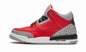Fashion Essential Spring Walk Air Jordan 3 Retro GS "Red Cement/Unite"